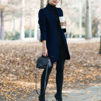 Women&#39;s Stand-Collar Winter Coat With Timeless Design