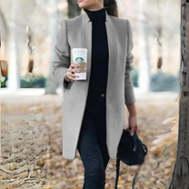 Women&#39;s Stand-Collar Winter Coat With Timeless Design