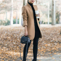 Women&#39;s Stand-Collar Winter Coat With Timeless Design