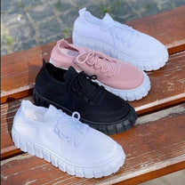 Women&#39;s Stretch Fabric Shoes - Breathable, Lightweight, Elastic Fit