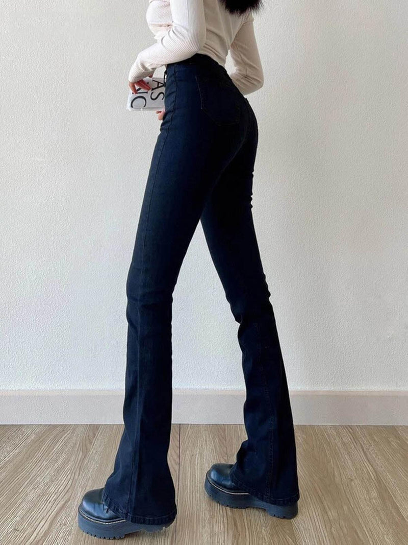 Women&#39;s Stretchable Jeans With Elastic Waistband