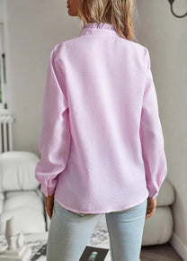 Women&#39;s Striped Long Sleeve Blouse
