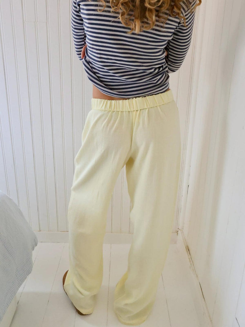 Women&#39;s Striped Lounge Trousers With Elastic Waistband