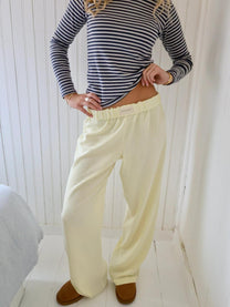 Women&#39;s Striped Lounge Trousers With Elastic Waistband