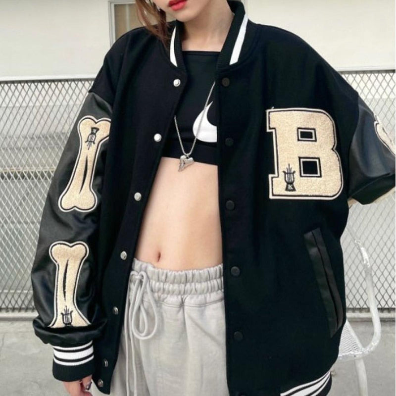 Women&#39;s Stylish Bomber Jacket With Zipper And Pockets