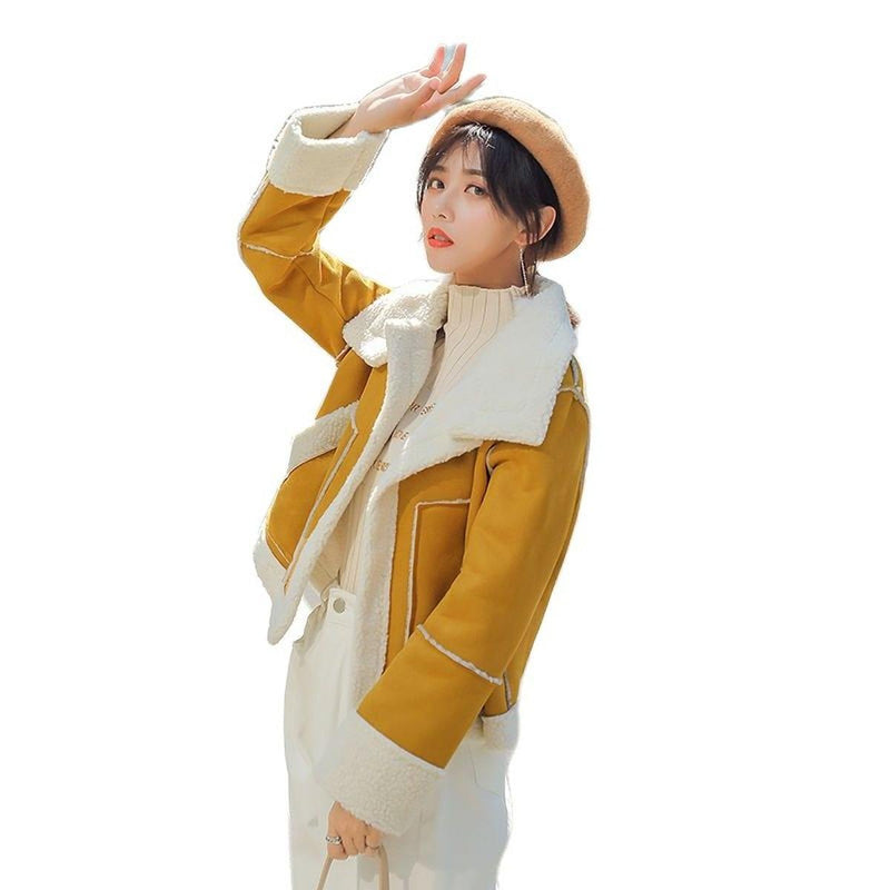Women&#39;s Suede Slim Fit Jacket