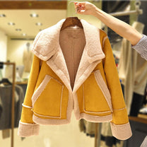 Women&#39;s Suede Slim Fit Jacket