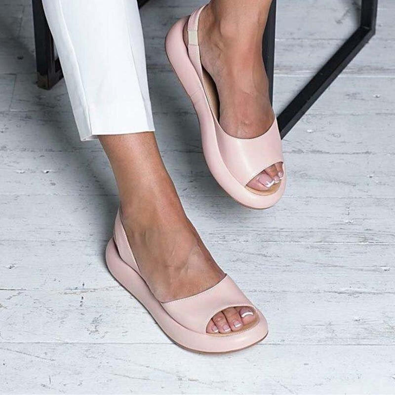 Women&#39;s Summer Footbed Sandals With Elastic Strap