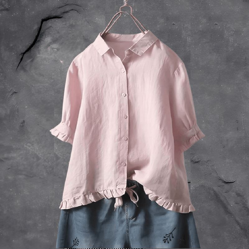 Women&#39;s Tailored Cotton Shirt For Work And Casual