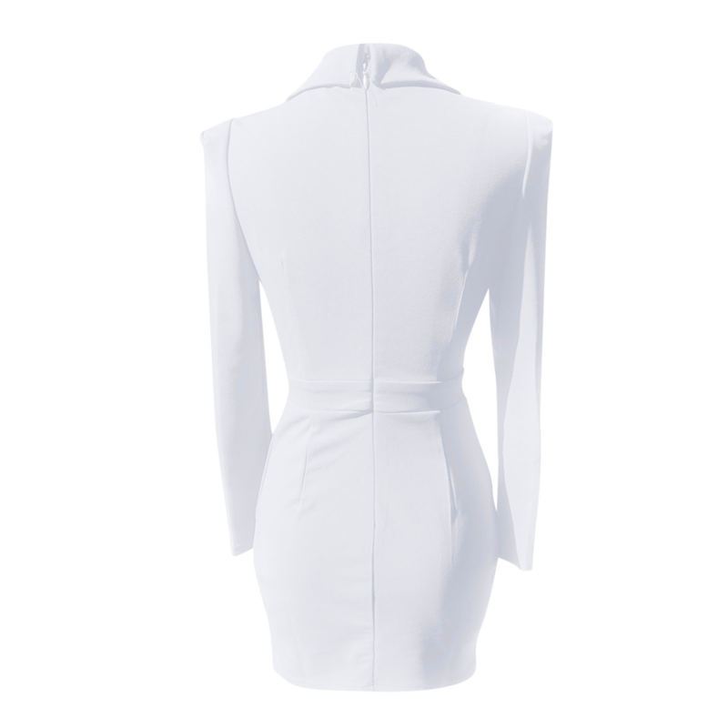 Women&#39;s Tailored Long Sleeve Blazer Dress