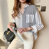 Women&#39;s Tailored Pinstripe Blouse Spring Collection