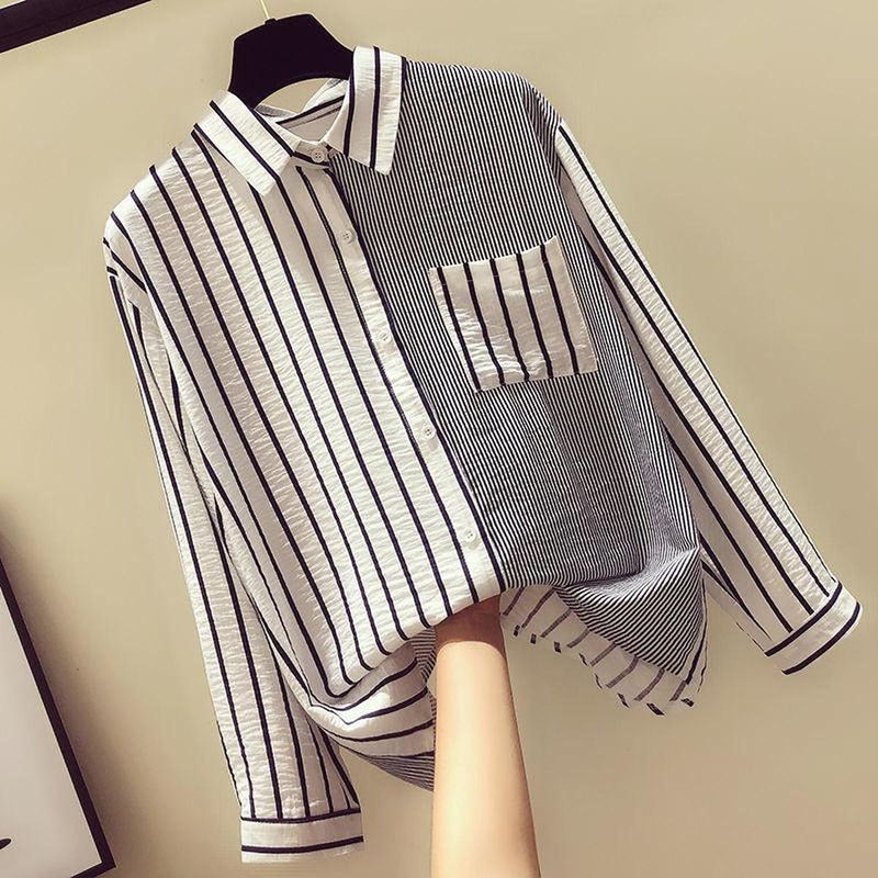 Women&#39;s Tailored Pinstripe Blouse Spring Collection