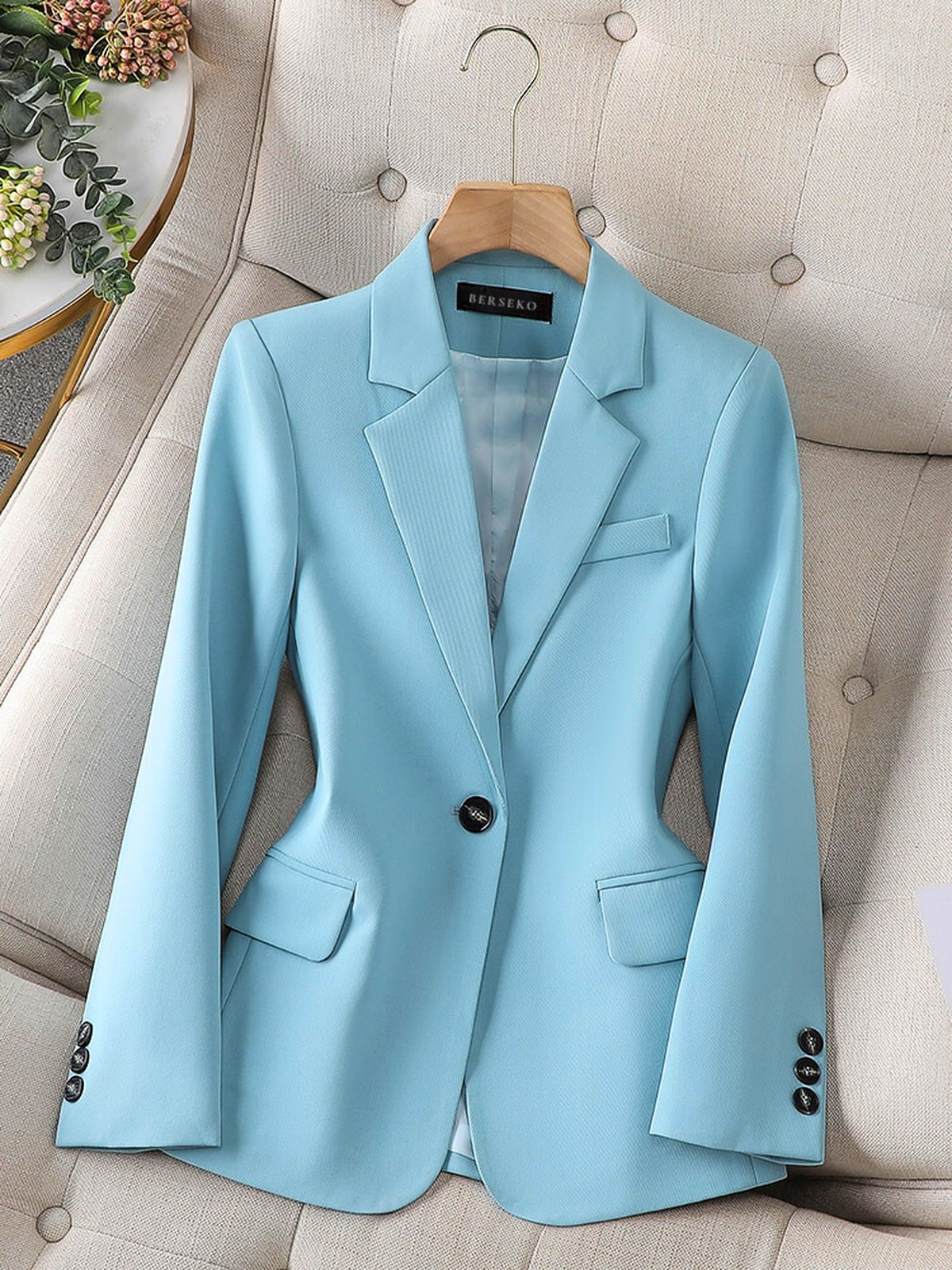 Women&#39;s Tailored Single-Breasted Blazer