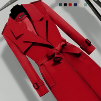 Women&#39;s Tailored Trench Coat With Removable Waist Belt