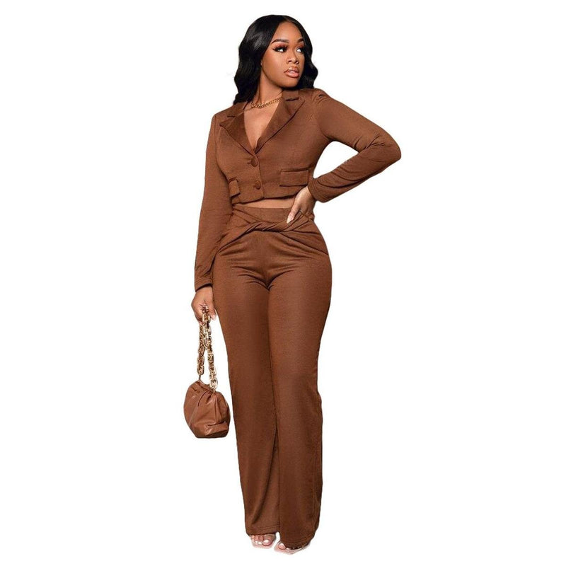 Women&#39;s Tailored Two Piece Business Set With Classic Lapel