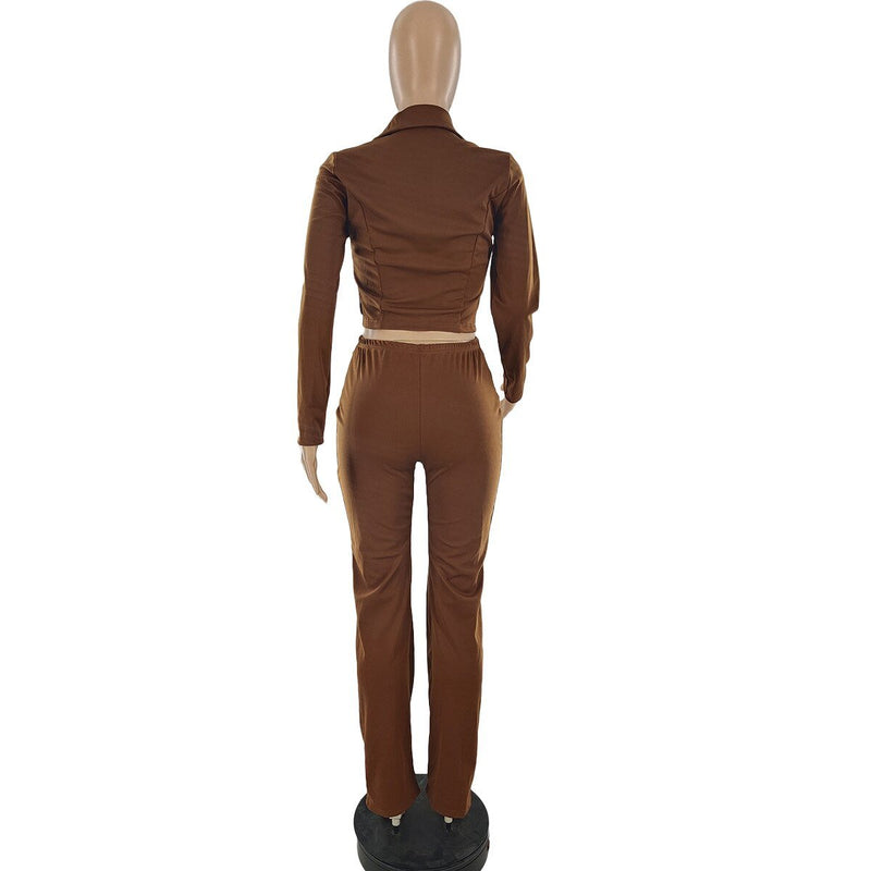 Women&#39;s Tailored Two Piece Business Set With Classic Lapel