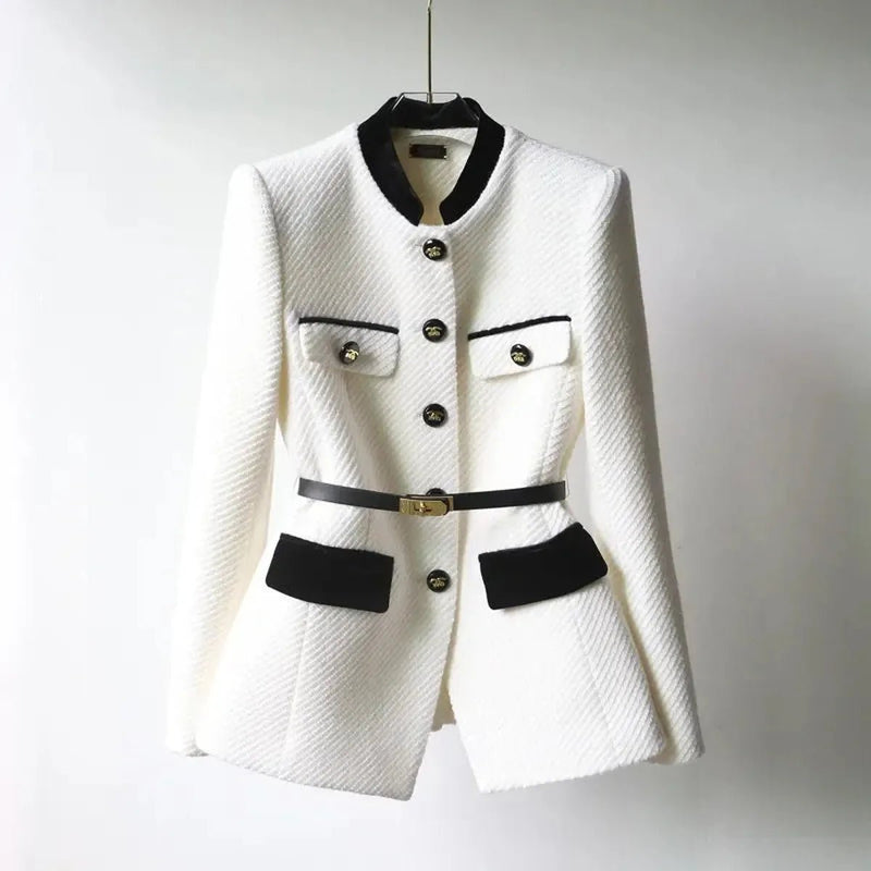 Women&#39;s Tailored Wool Coat With Belt