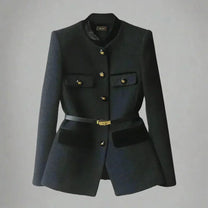 Women&#39;s Tailored Wool Coat With Belt