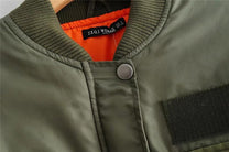 Women&#39;s Trendy Bomber Jacket With Sporty Cut