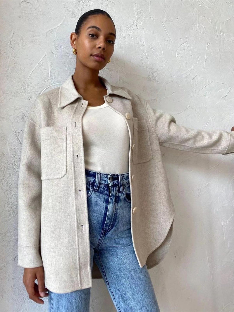 Women&#39;s Trendy Jacket With Pockets