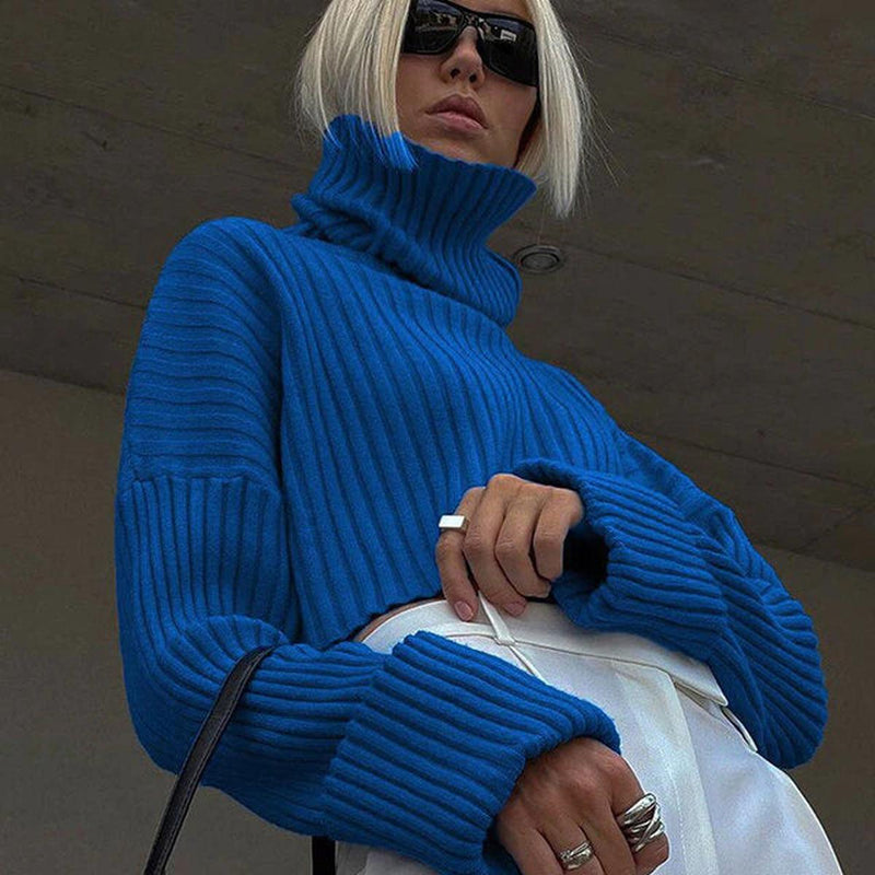 Women&#39;s Turtleneck Sweater Premium Fabric Blend