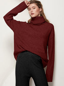 Women&#39;s Turtleneck Sweater Regular Fit