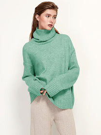 Women&#39;s Turtleneck Sweater Regular Fit
