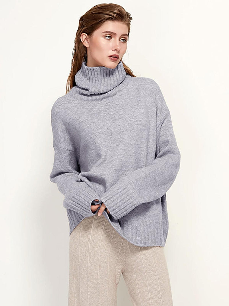 Women&#39;s Turtleneck Sweater Regular Fit