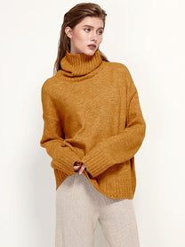 Women&#39;s Turtleneck Sweater Regular Fit