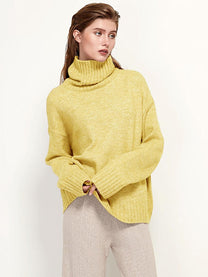 Women&#39;s Turtleneck Sweater Regular Fit