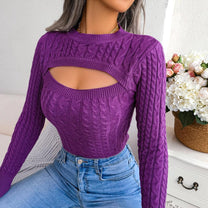 Women&#39;s Twist Design Pullover Sweater