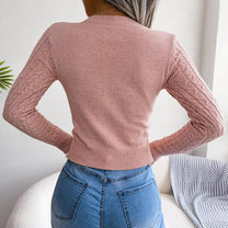 Women&#39;s Twist Design Pullover Sweater