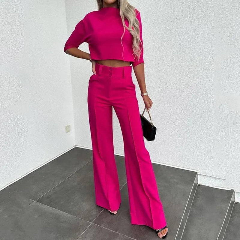 Women&#39;s Two-Piece Slim Fit Casual Set