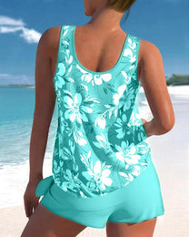 Women&#39;s Two-Piece Tankini Swimsuit Set