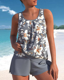 Women&#39;s Two-Piece Tankini Swimsuit Set