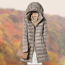 Women&#39;s Ultra-Light Down Jacket With Hood