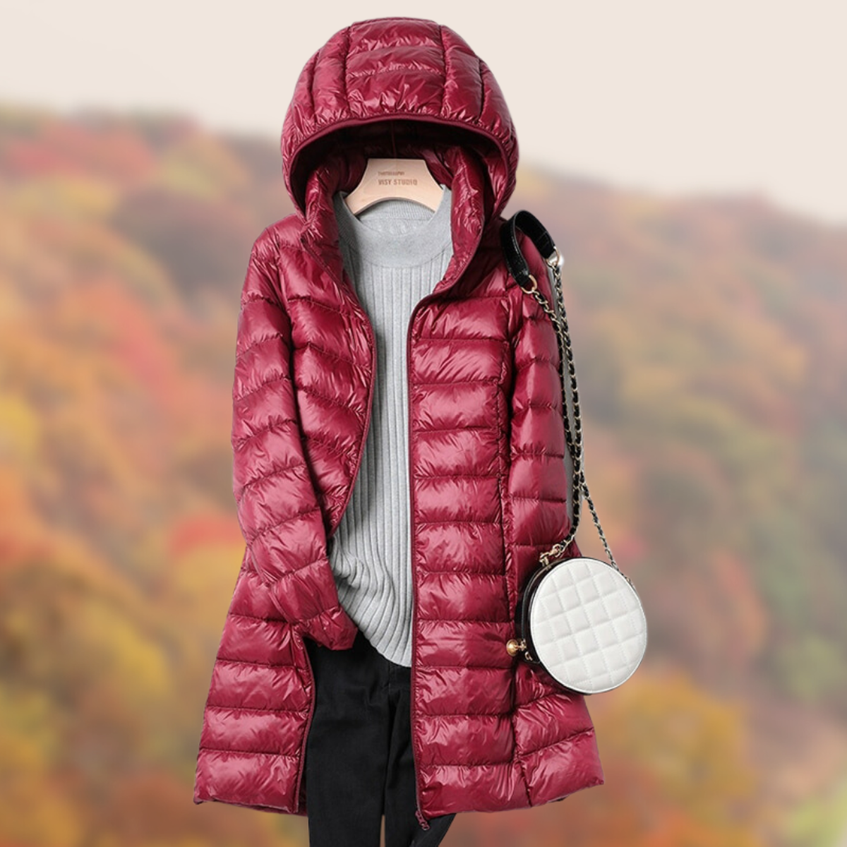Women&#39;s Ultra-Light Down Jacket With Hood