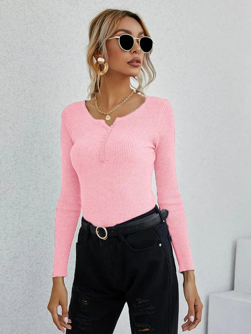 Women&#39;s V-Neck Pullover Sweater