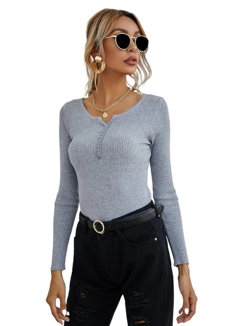 Women&#39;s V-Neck Pullover Sweater