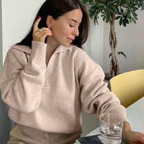 Women&#39;s V-Neck Pullover Sweater