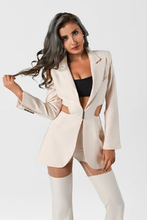 Women&#39;s V-Neck Spring Coat