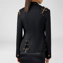 Women&#39;s V-Neck Spring Coat Tailored Fit