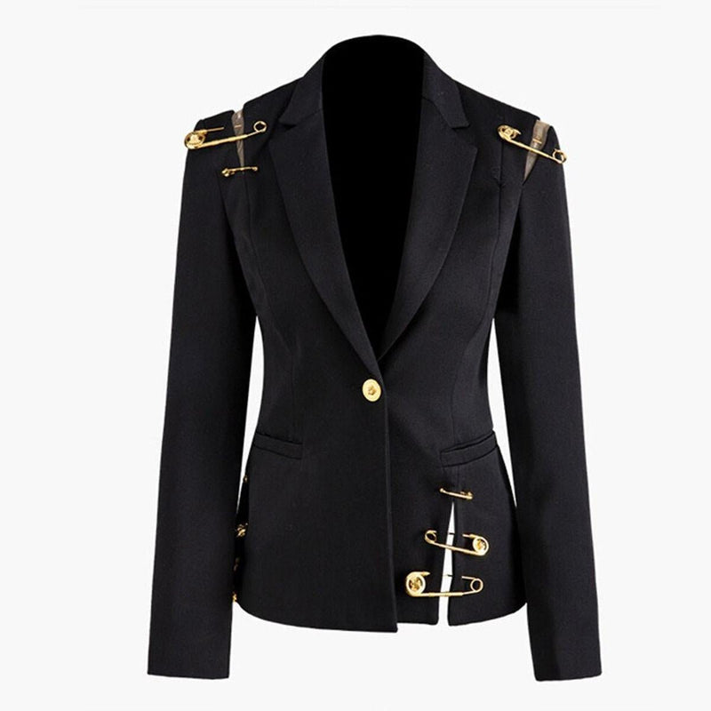 Women&#39;s V-Neck Spring Coat Tailored Fit