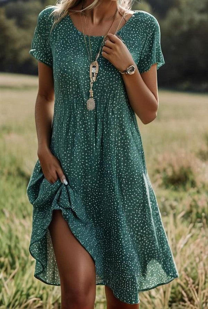 Women&#39;s V-Neck Summer Dress Casual Flowy Outfit