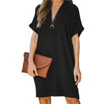 Women&#39;s V-Neck Summer Dress Form-Fitting Elegant Style