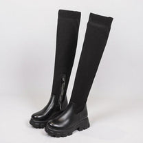 Women&#39;s Vegan Leather Boots Eco-Friendly Black