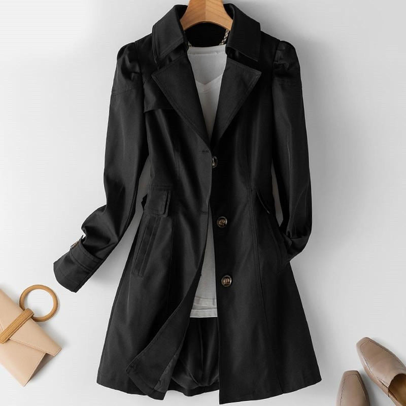 Women&#39;s Versatile Trench Coat With Timeless Style