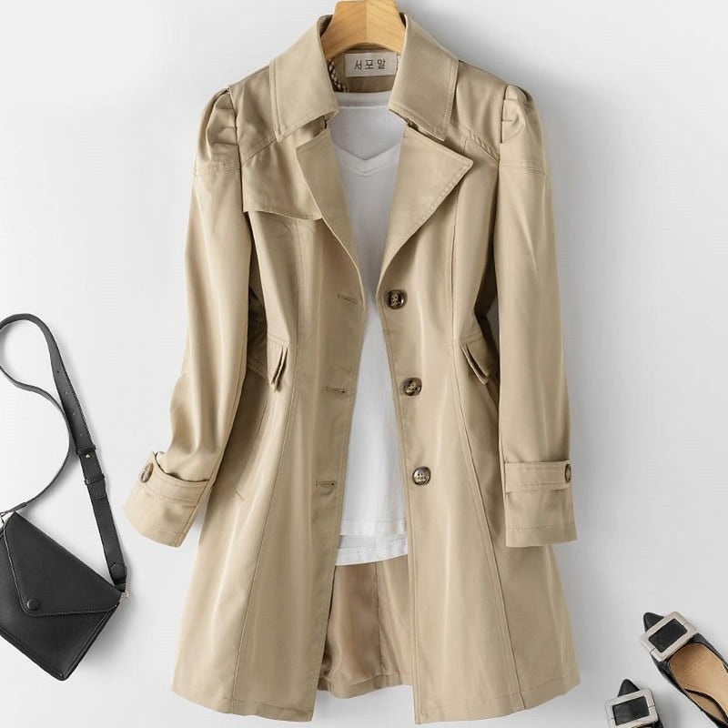 Women&#39;s Versatile Trench Coat With Timeless Style