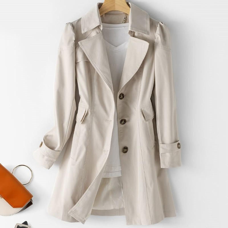 Women&#39;s Versatile Trench Coat With Timeless Style