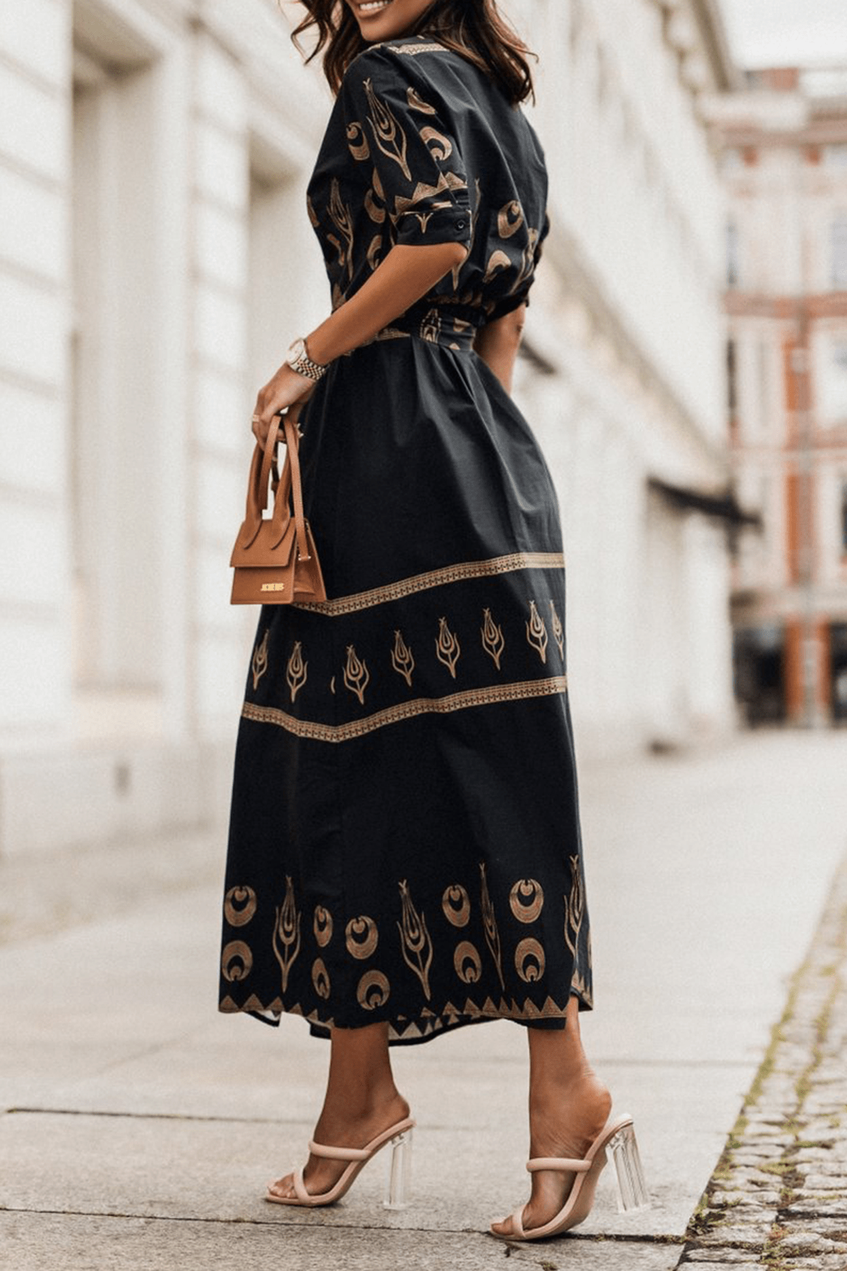 Women&#39;s Vintage A-Line Cotton Dress